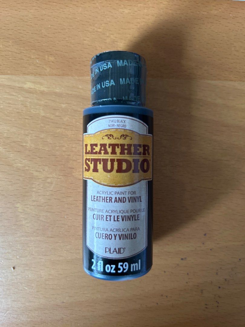 Leather Vinyl paint Acrylic Paint 59 ml 2 fl oz. Total 6 bottles