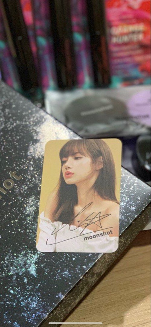 Kpop Blackpink How You Like That Photocard Jennie Lisa Slef Made Autograph  Cards