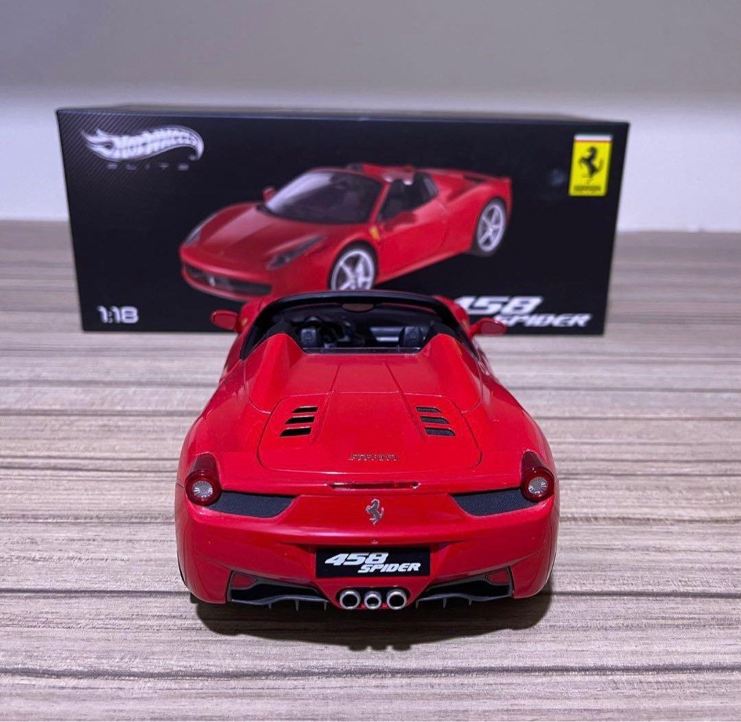フェラーリ458 ITALIA 1：18 レッド　模型 楽天市場】ホットウィール 1/18 フェラーリ 458 イタリア GT2