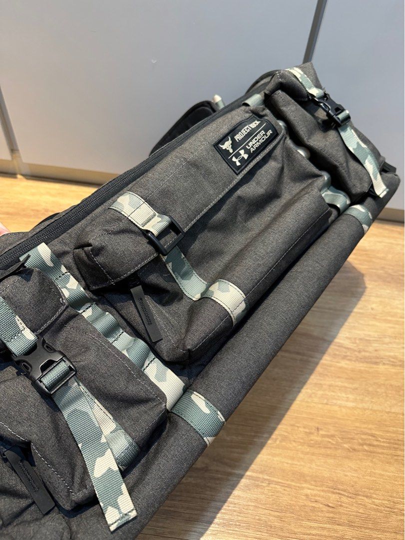 Ua x project rock range duffle top