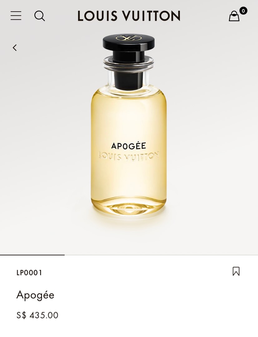 Louis Vuitton sample Set 7 - 2 ml Perfume Apogee California Dream