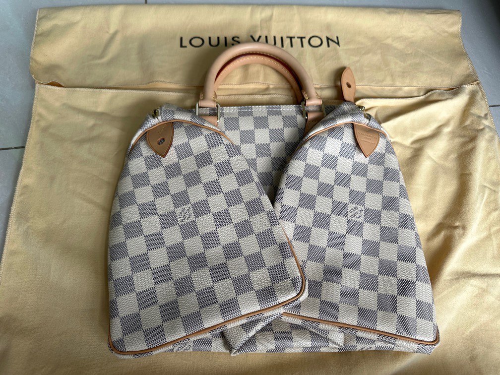 LV Nano Speedy Jacquard Denim Crossbody Bag, Luxury, Bags & Wallets on  Carousell