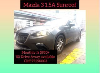 Mazda 3 Sedan 1.5A Sunroof Auto