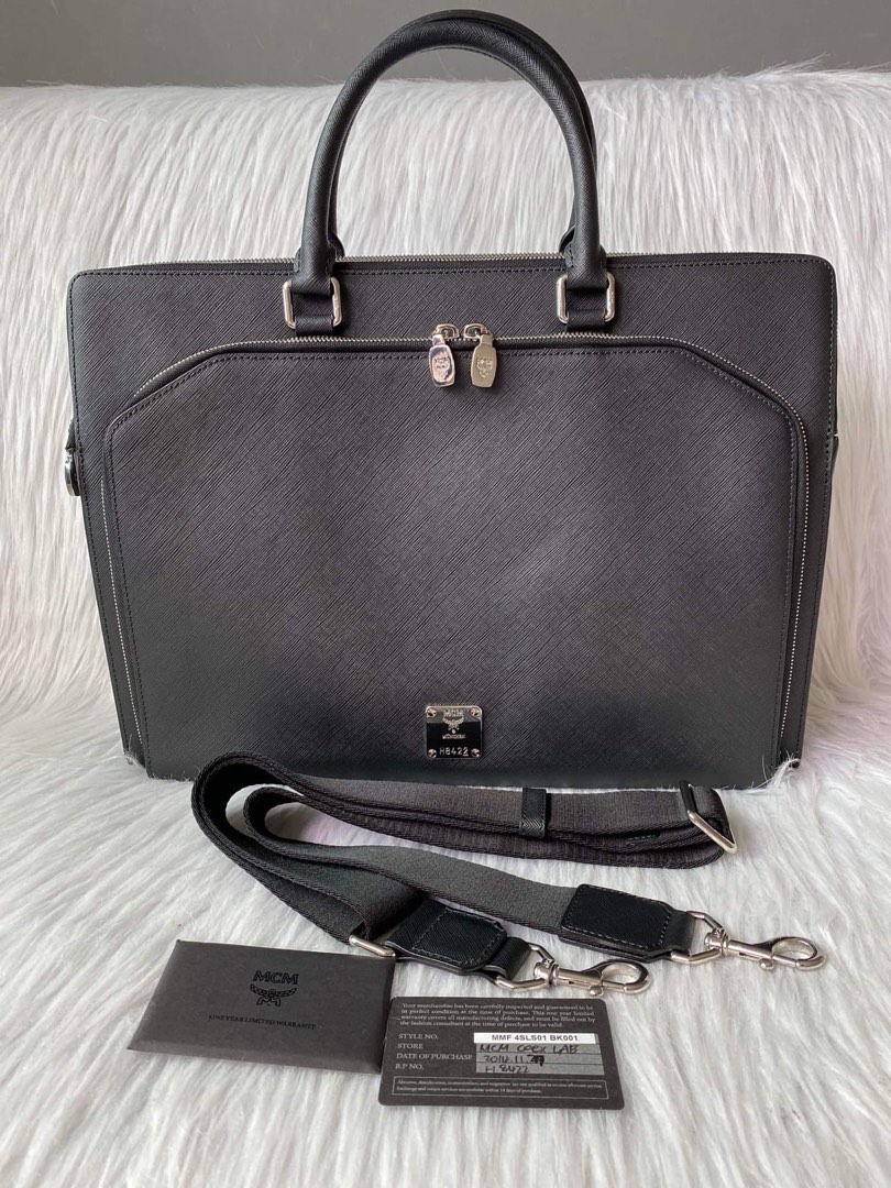 Mcm document outlet bag