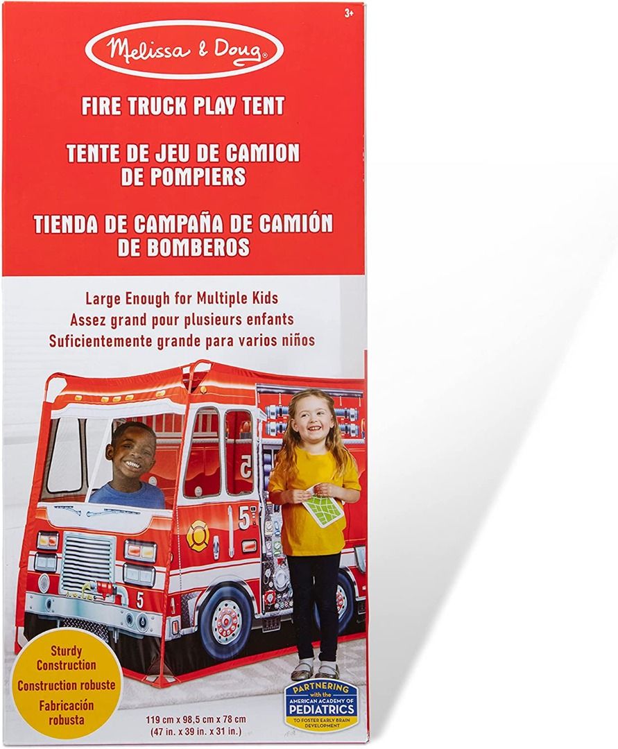 Melissa and doug fire truck indoor playhouse 2025