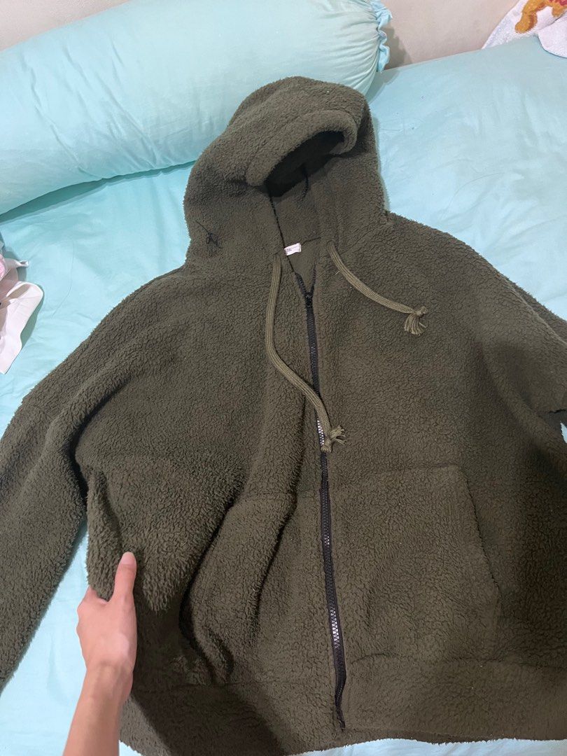 Furry hoodie mens clearance