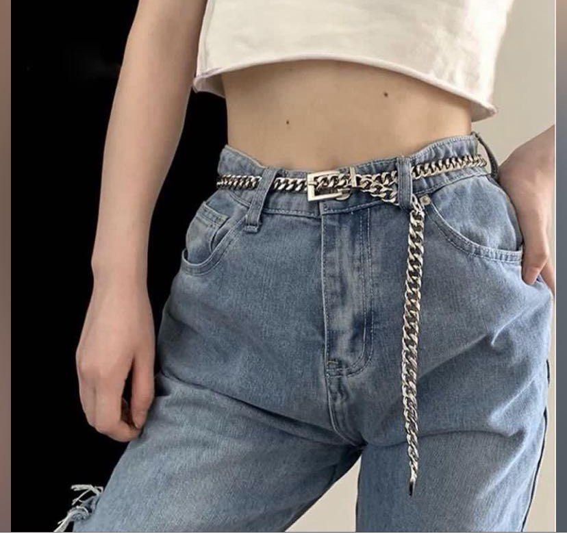 Metal chain belt in gold silver Jewelry Women s Fashion Watches