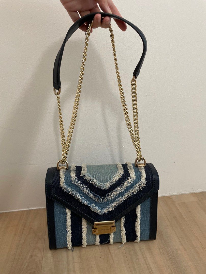 Michael Kors Denim Shoulder Bag, Women's Fashion, Bags & Wallets
