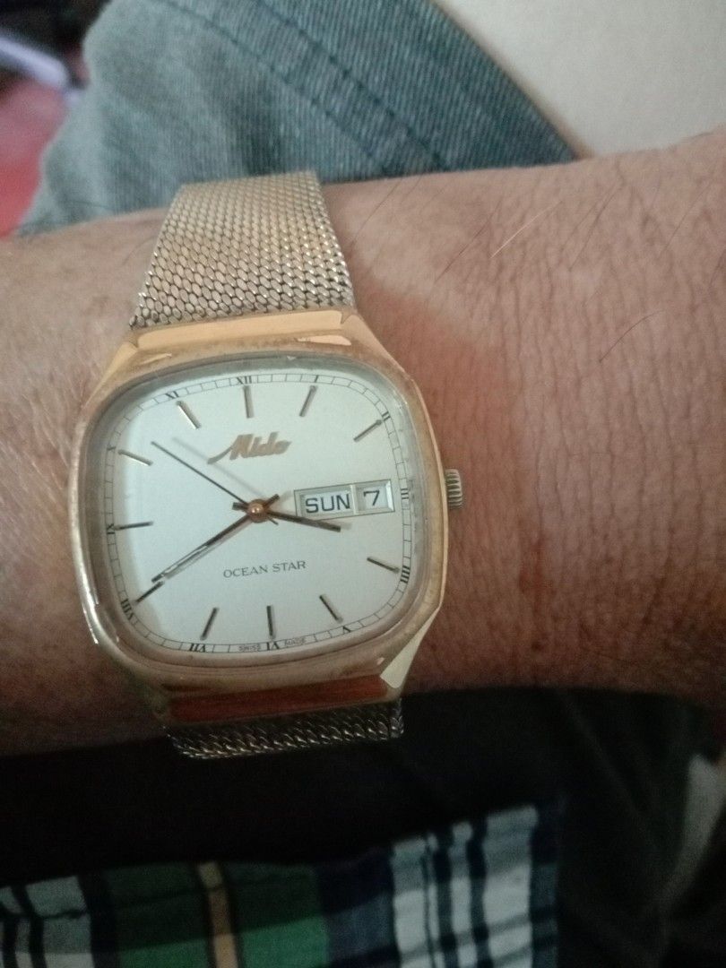 Mido square watch top
