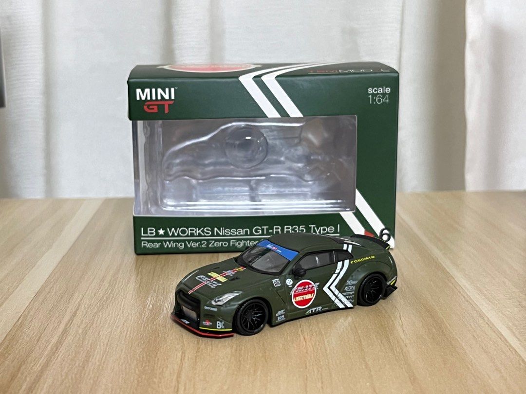 Mini GT LB Works Nissan GTR R35 Type 1 Read Wing Ver 1 Zero Fighter 1/ ...