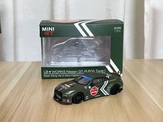 Mini GT LB Works Nissan GTR R35 Type 1 Read Wing Ver 1 Zero Fighter 1/64