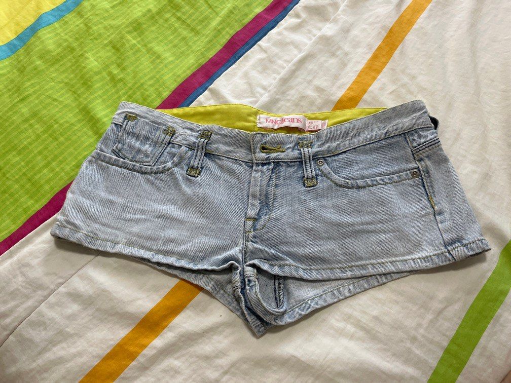 Mango MNG Jeans Cheeky Low Rise Denim Shorts Women s Fashion Bottoms Shorts on Carousell