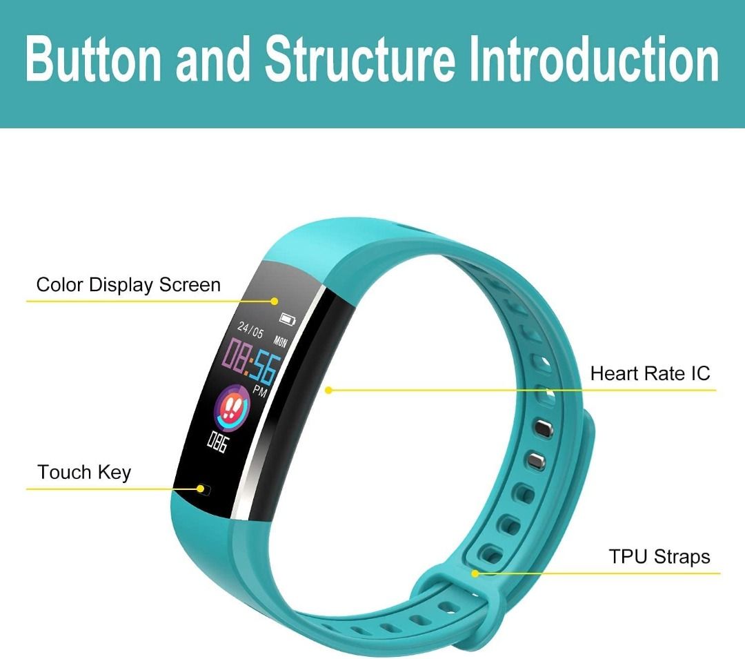 moreFit Kids Fitness Tracker with Heart Rate Monitor Waterproof