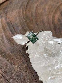 Moss Agate Ring