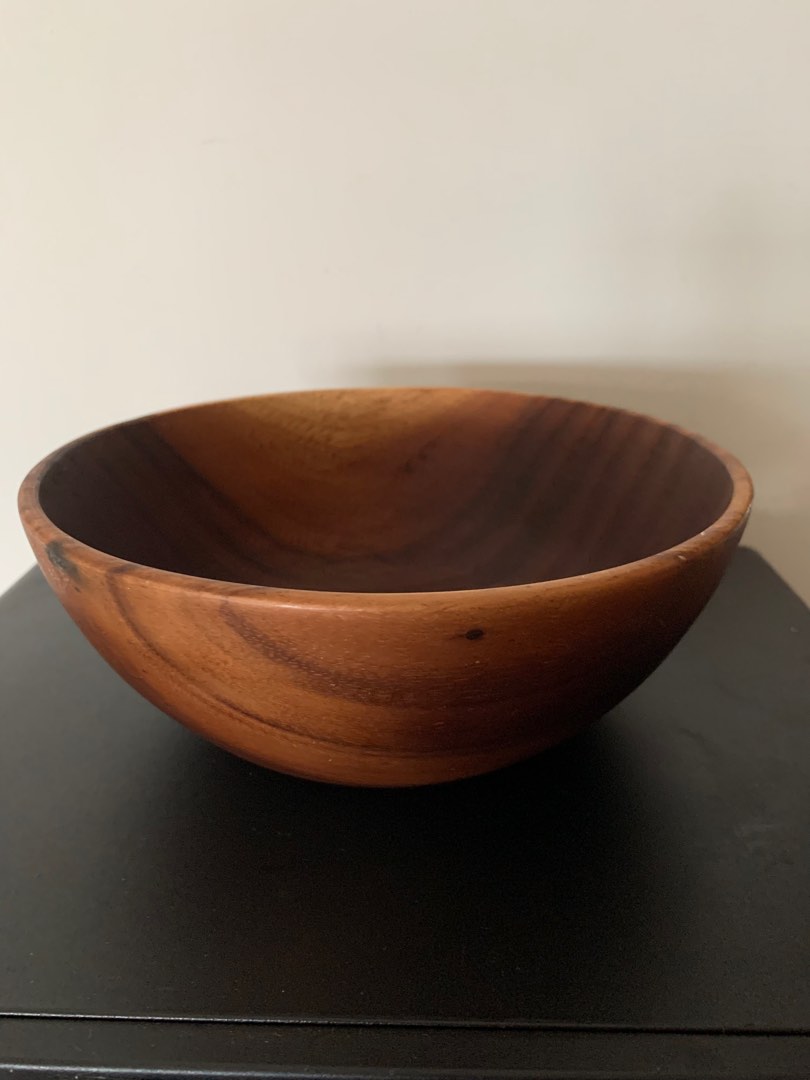 Muji Acacia wooden salad bowl, 傢俬＆家居, 廚具和餐具, 炊具及配件 Carousell