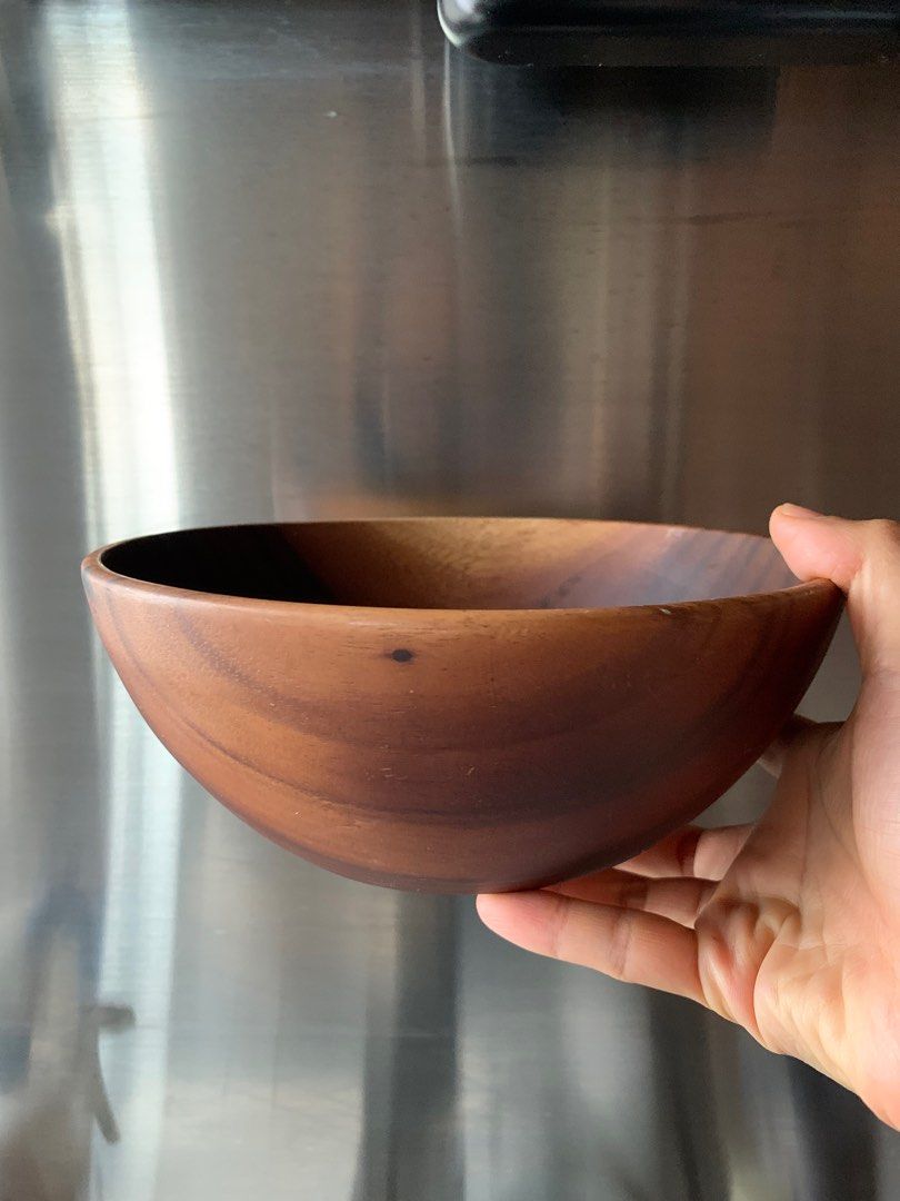 Muji Acacia wooden salad bowl, 傢俬＆家居, 廚具和餐具, 炊具及配件 Carousell