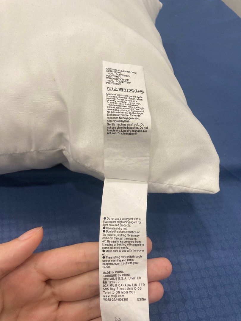 Muji pillow 40x40, Furniture & Home Living, Bedding & Towels on Carousell