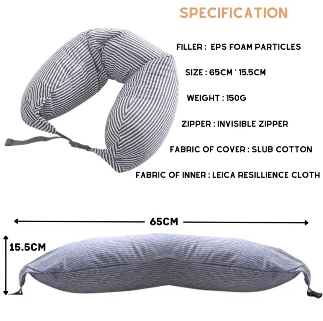 Muji Style Travel Neck Pillow (Couple Color), Hobbies & Toys, Travel