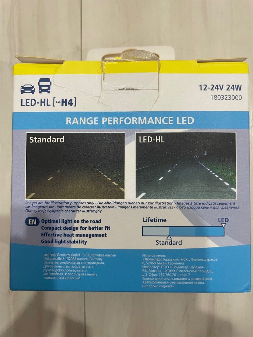 NARVA lED - H4, Auto Accessories on Carousell