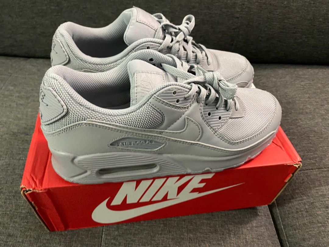 Nike Air Max 90 Triple Grey Women s Fashion Footwear Sneakers