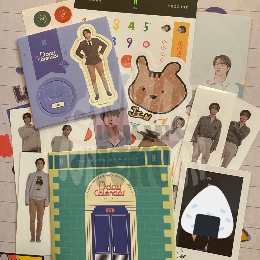 OFFICIAL RANDOM BTS PER MEMBER SET BUNDLE (JIN), Hobbies & Toys ...