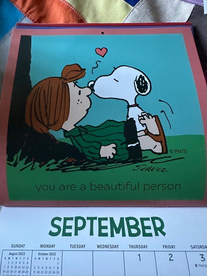 Old Snoopy Calendar Hobbies Toys Memorabilia Collectibles Fan