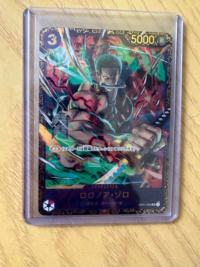 One piece TCG Zoro Flagship promo, Hobbies & Toys, Toys & Games on