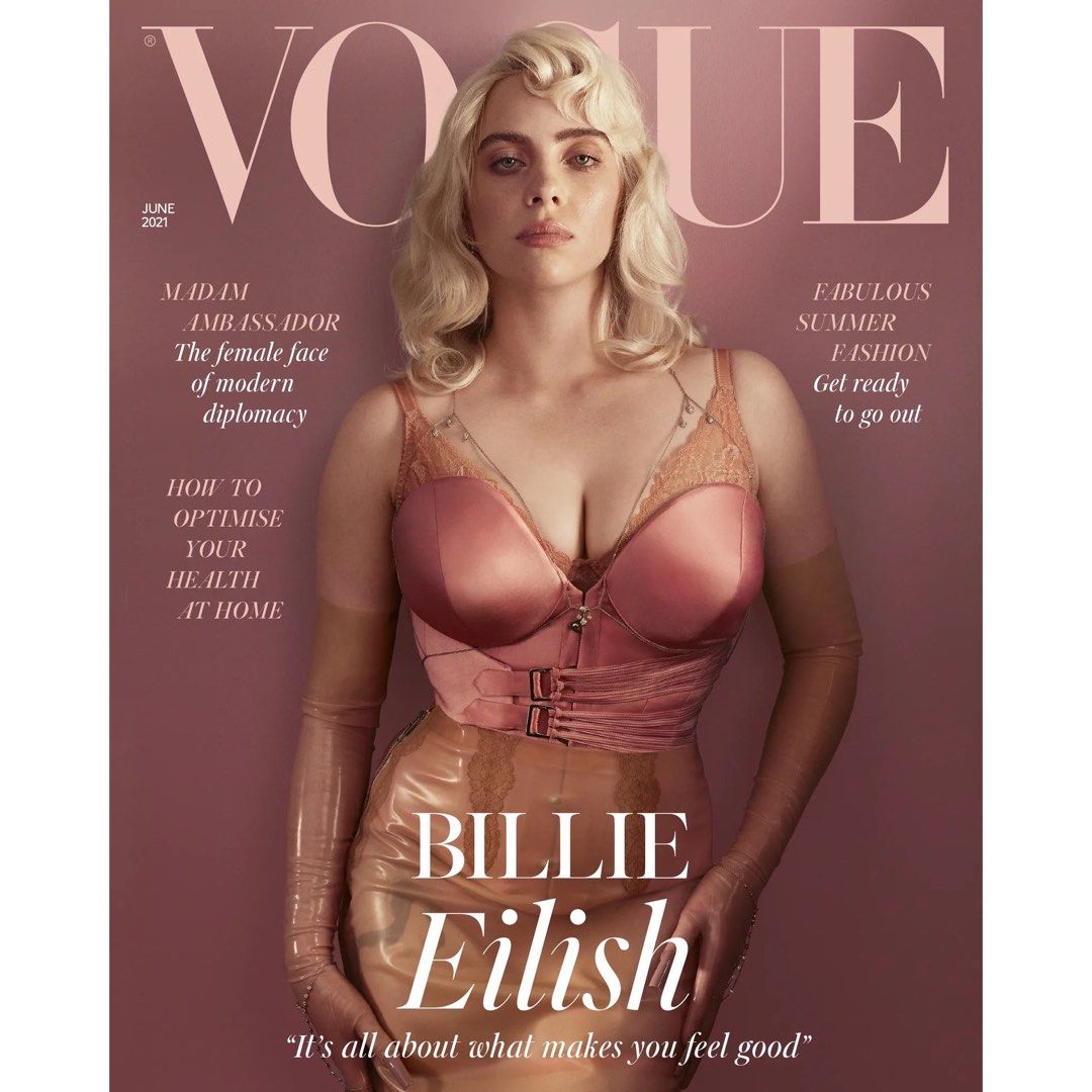 (ONLY ONE!) Billie Eilish British Vogue magazine (June 2021) “Happier Than  Ever”