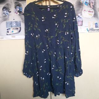 Panda Printed Long Sleeve Blouse / Dress