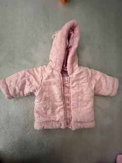 Pink winter baby jacket