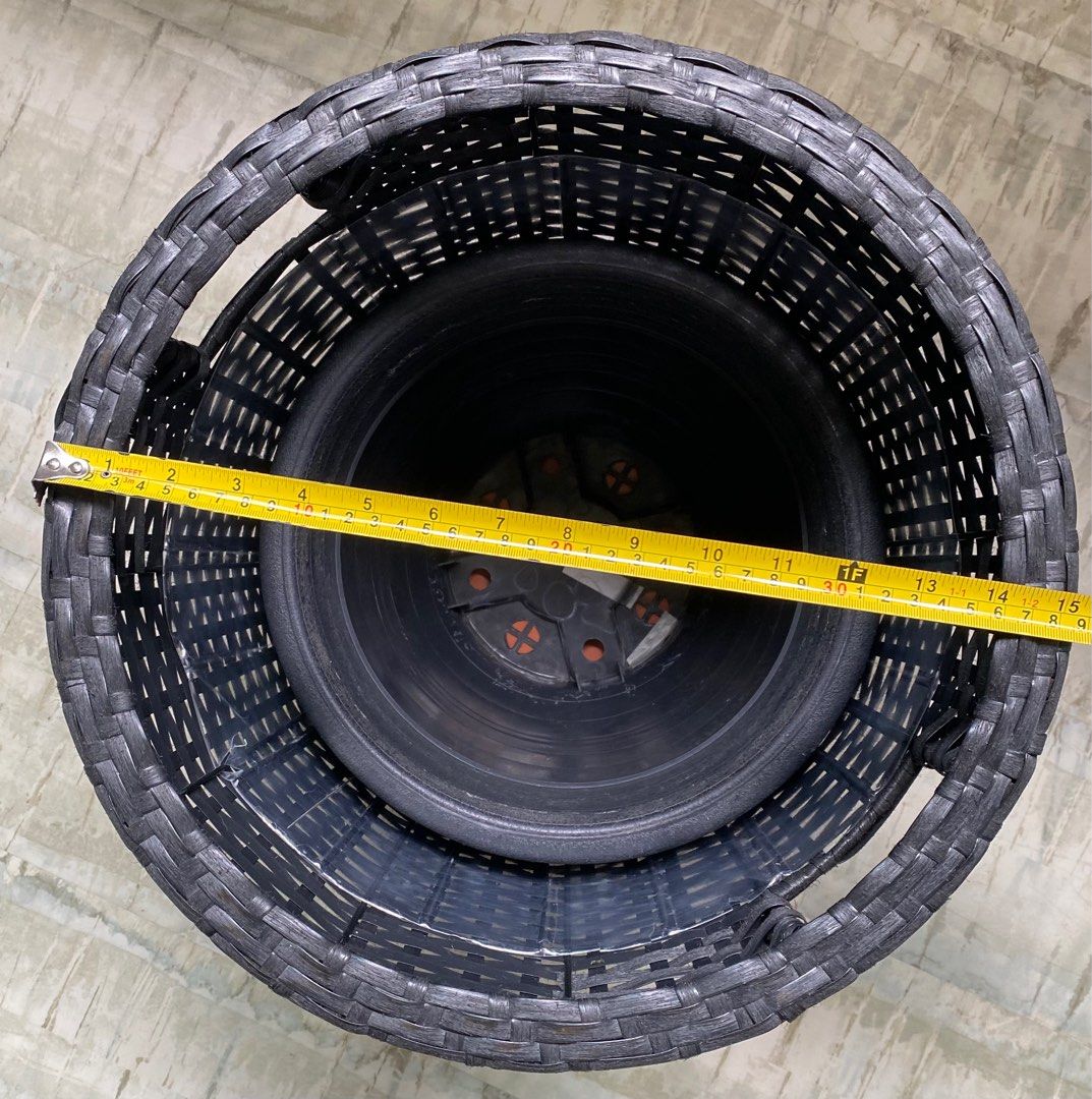 Plant pot & Ikea basket set, Furniture & Home Living, Gardening, Pots