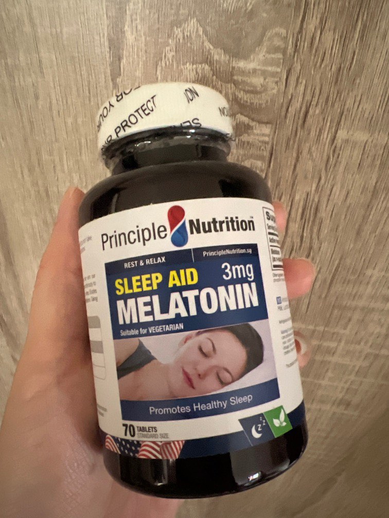Principle nutrition sleep aid melatonin 3mg 70 tablets, Health & Nutrition, Health Supplements