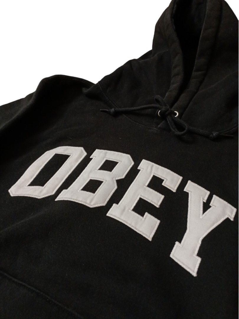 OBEY Worldwide Collegiate Hood Pullover Hoodie not stray rats