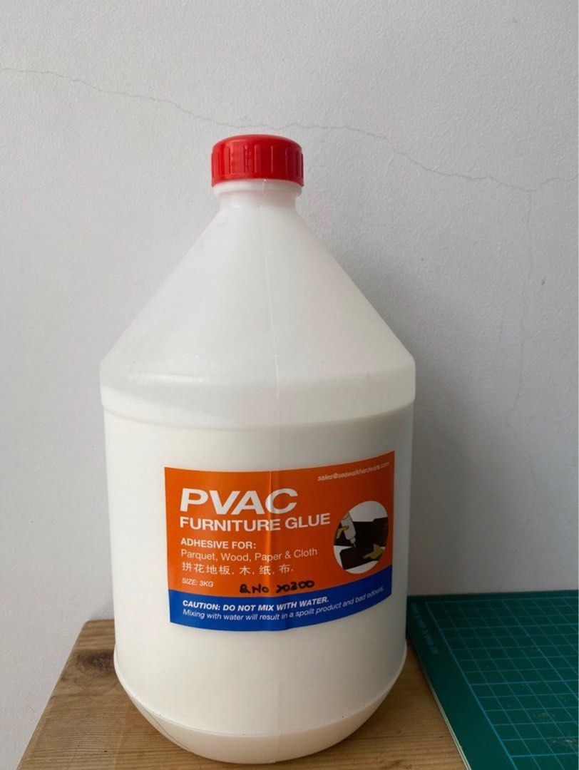 White Furniture Glue 3kg PVAC Adhesives for Wood Paper and Cloth
