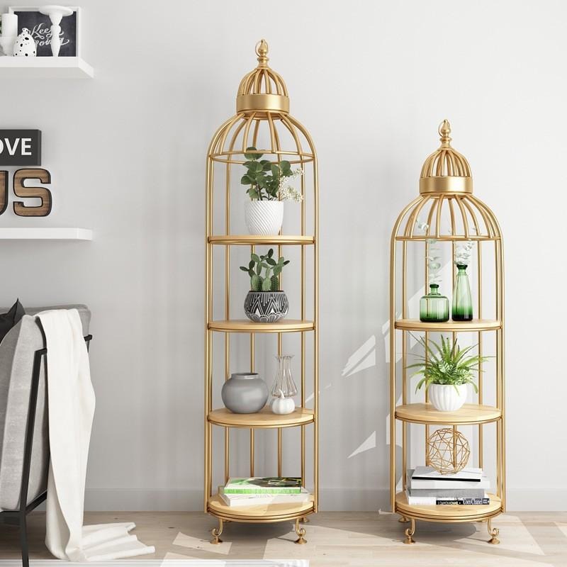 Fresh Look at Quirky Modern Bird Cage Display Shelf Furniture Home Living
