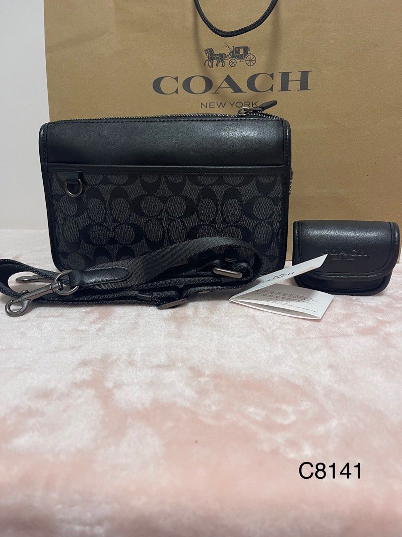 READY STOCK ORIGINAL COACH C8141 crossbody sling bag, Luxury, Bags ...