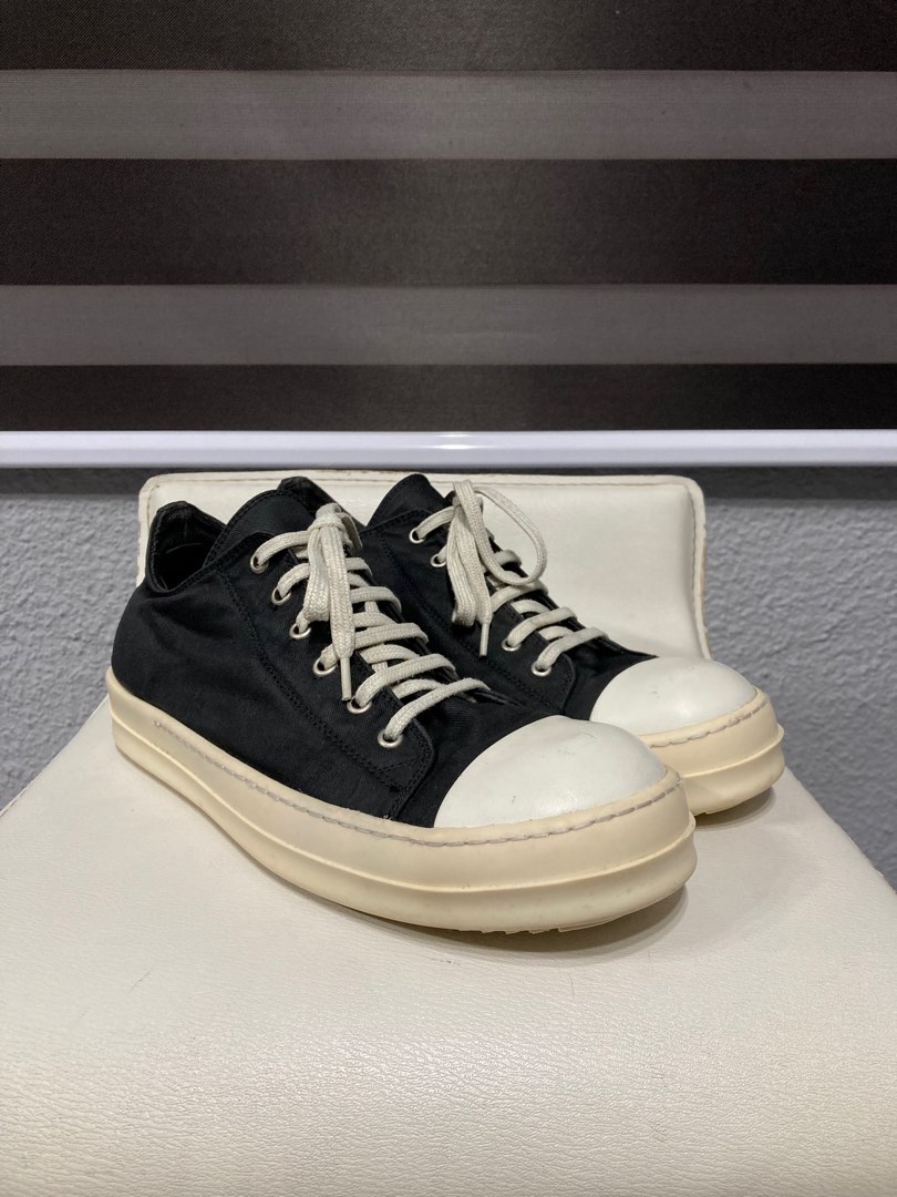 Rick Owens DRKSHDW Waxed Canvas Ramones Low on Carousell