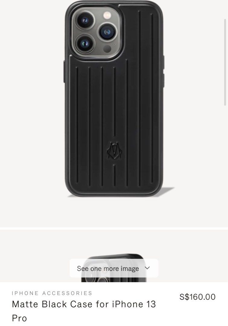 RIMOWA Black Matt Casw Apple IPhone 13 PRO