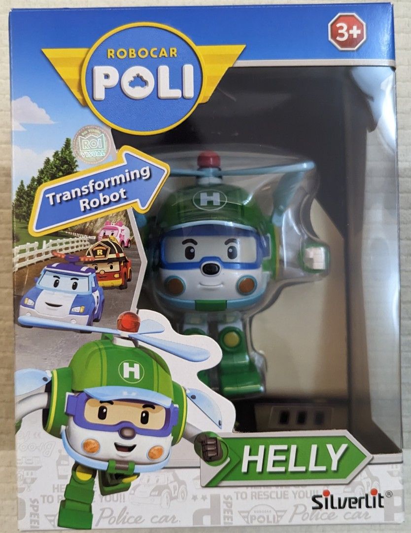 Robocar POLI Toys, [2 PACK] POLI & HELLY Transforming Robot Toys, 4 Action  Figure Vehicles for Ages 3 and up