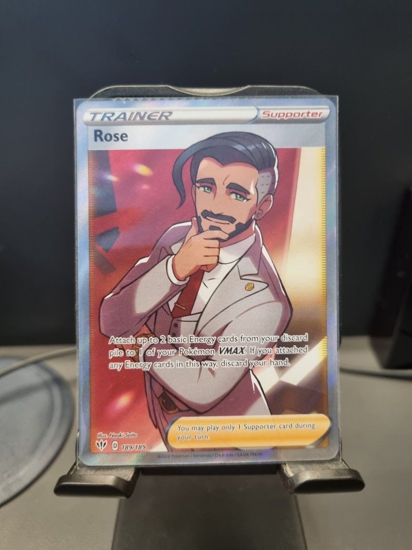 Rose Full Art 189/189 (Darkness Ablaze) Pokemon, Hobbies & Toys, Toys &  Games on Carousell