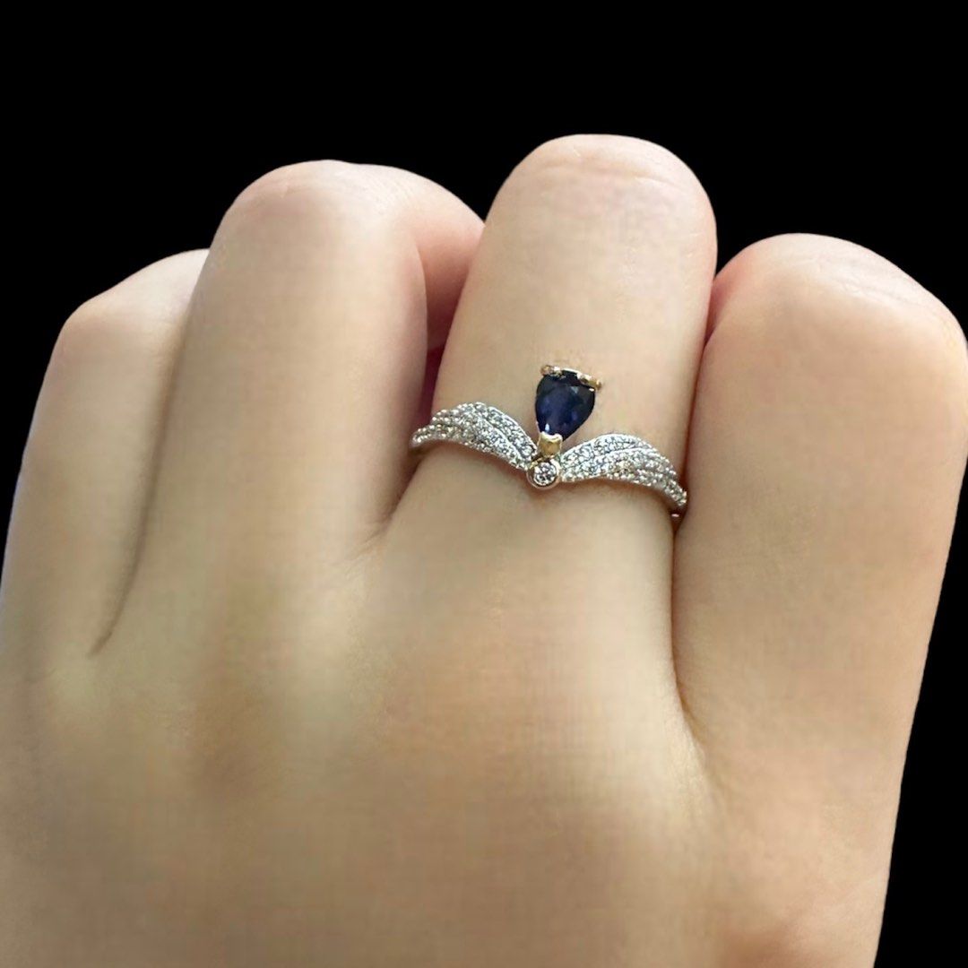 Sapphire Ring S925 Women s Fashion Jewelry