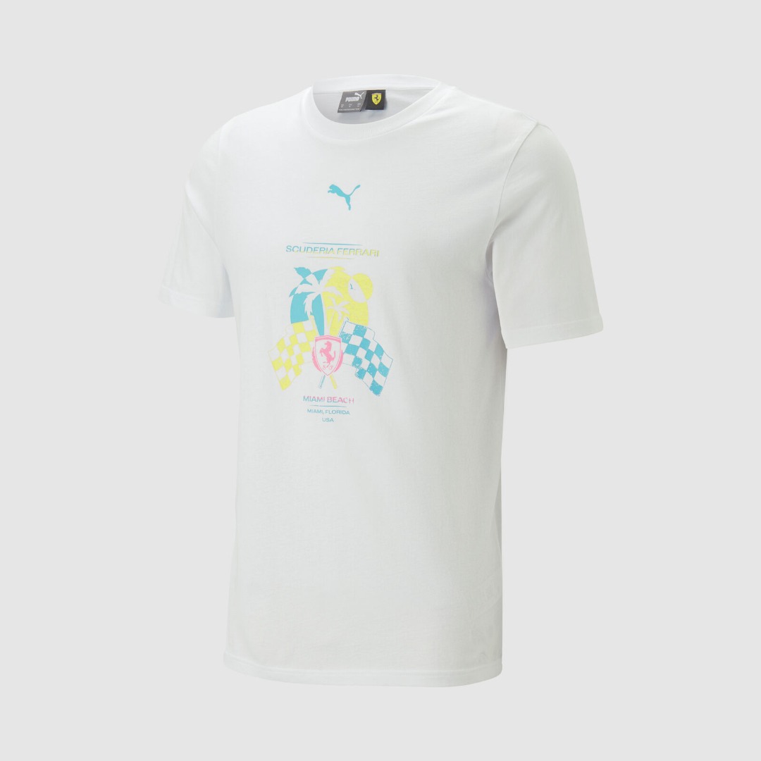 Scuderia Ferrari F1 Puma Official 2023 2023 Miami GP T Shirt