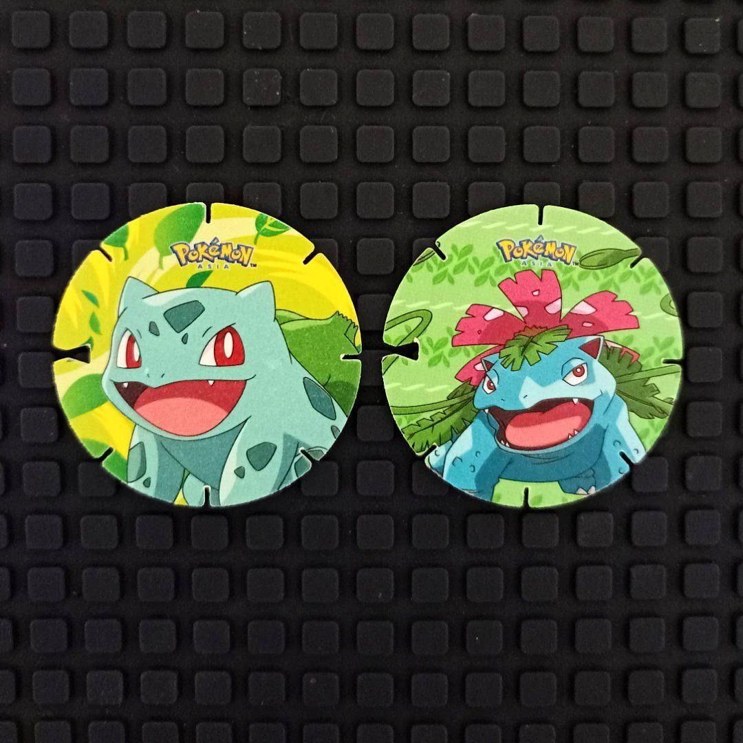 Set Tazos Pokemon Coin Chiki Bulbasaur Venusaur on Carousell