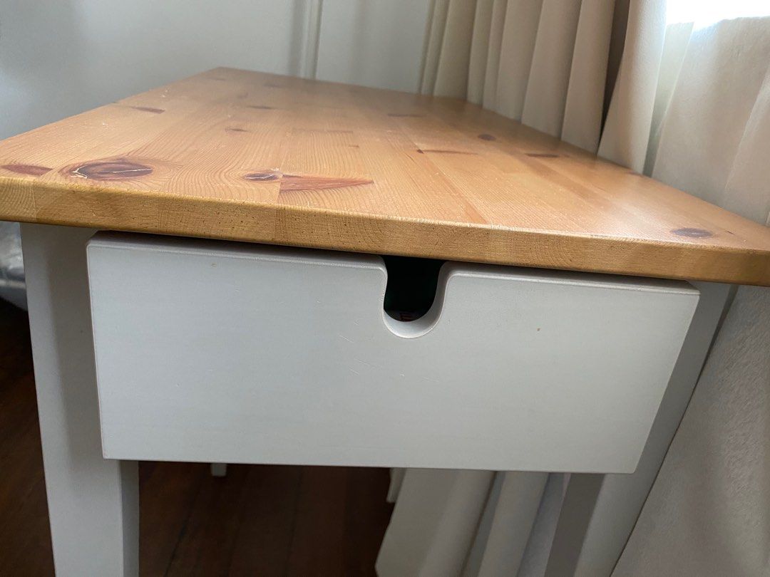 Side Table (Category: Tables & Sets) located in Singapore. Submitted by recyclebery (Listing ID 1230612467, Image 2). Description: Guest room side table Wooden top One drawer 79 cm length, 40cm width and 74cm height Price negotiable .
