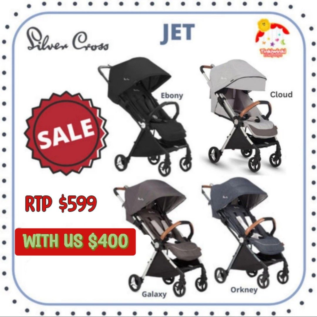 Silver Cross Jet Stroller Cabin friendly Babies Kids Going