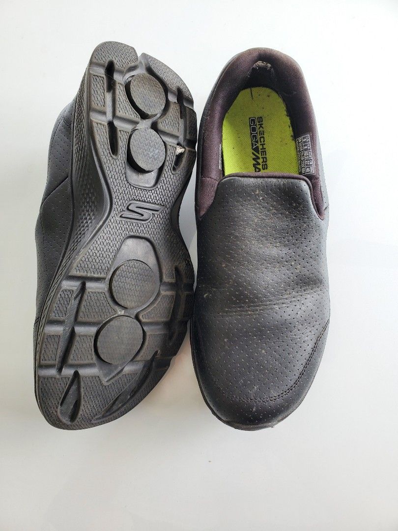 Skechers Goga Max Casual Black Shoes 8 UK Men s Fashion Footwear