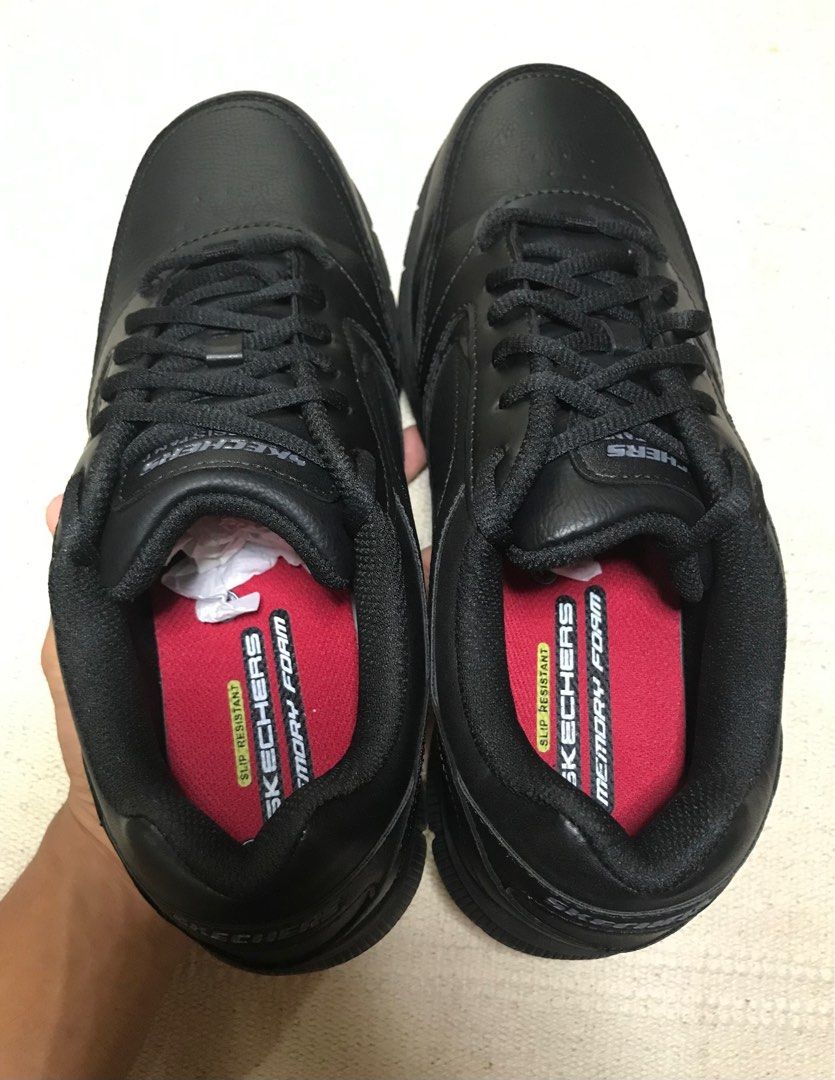 Slip resistant skechers memory foam clearance