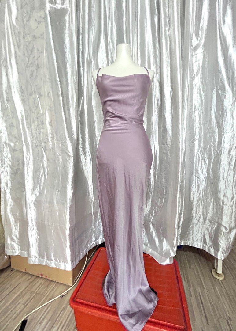 Purple best sale gray dress