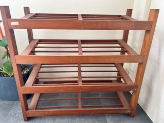 Solid Wood Shoe Rack