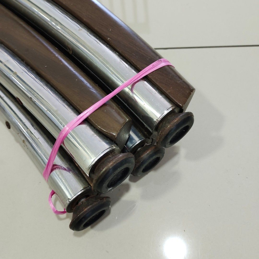 Stainless legs for glass table, Furniture & Home Living, Furniture, Tables & Sets on Carousell